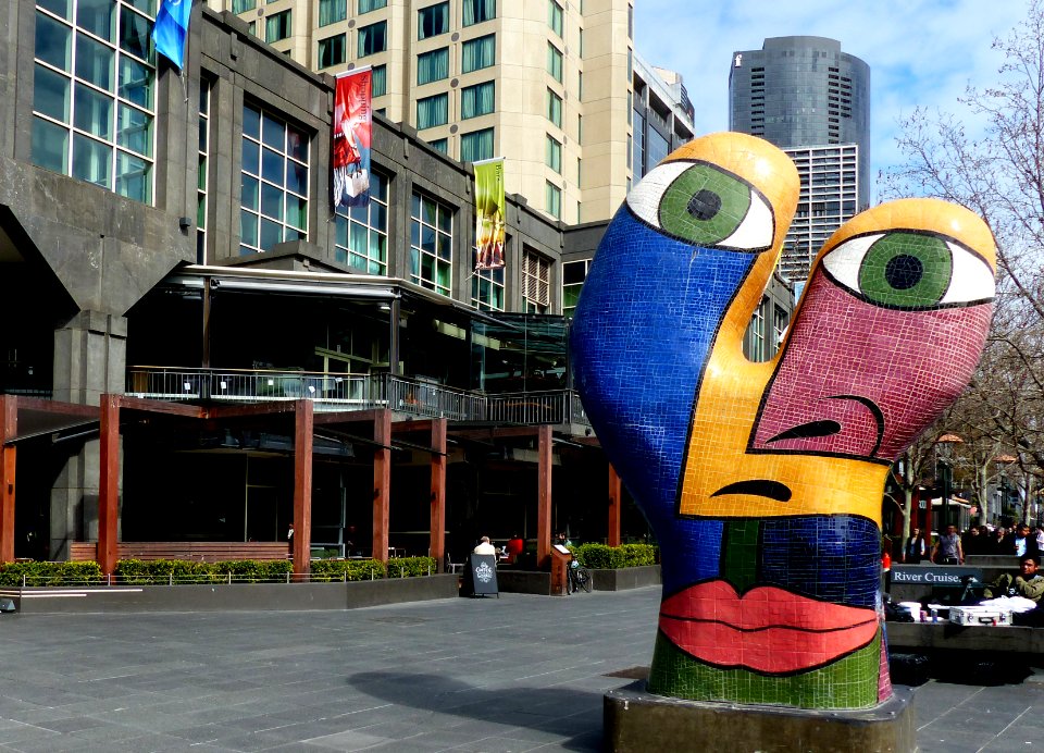 Southbank art works. Melbourne.