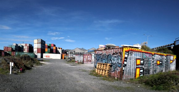 Urban wasteland.Christchurch. photo
