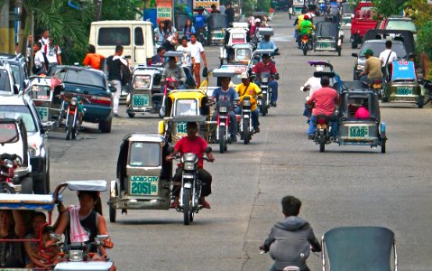 Traffic Laoag. Ilocos Norte. photo