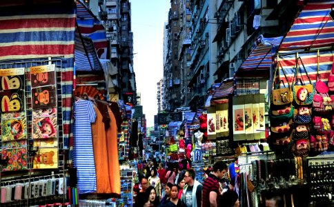 Street market. Mongkok. HK. photo