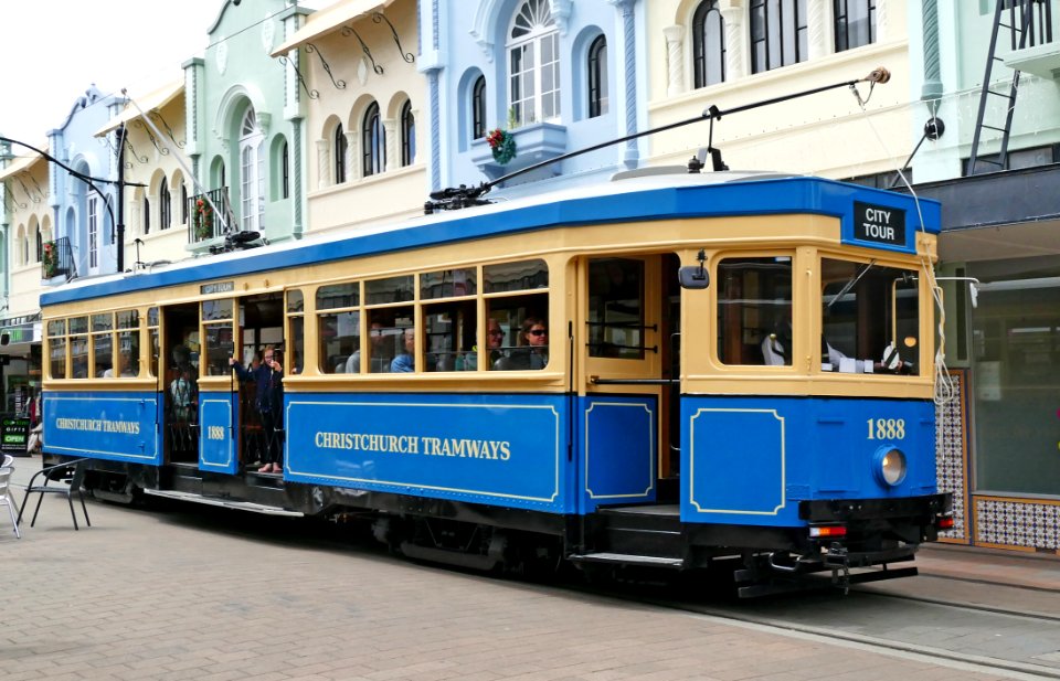 Tram no 1888 Christchurch.NZ