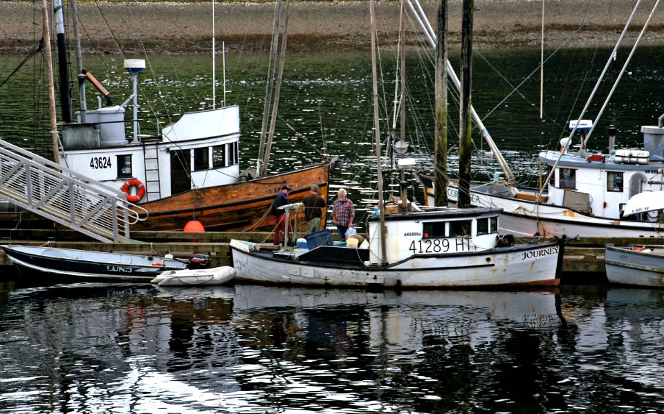 Fishing boats.Hoonah . Alaska.
