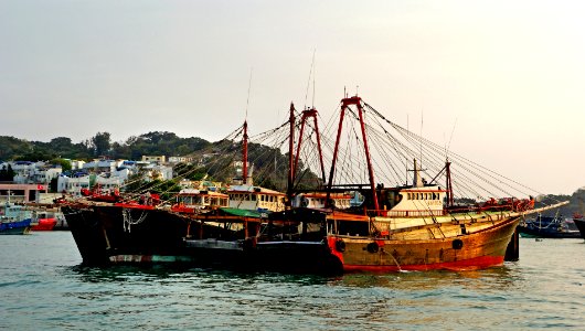 Fishing boats.Cheung Chau Island. HK photo