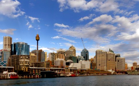Sydney Skyline from Darling Harbour. photo