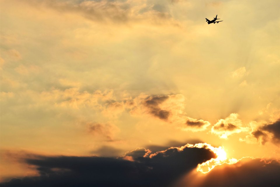 sunset plane