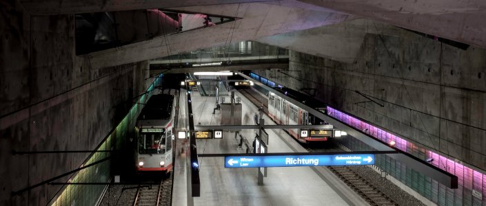 subway station bochum rathaus photo