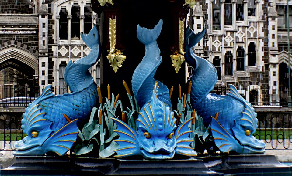Fish. Peacock Fountain.