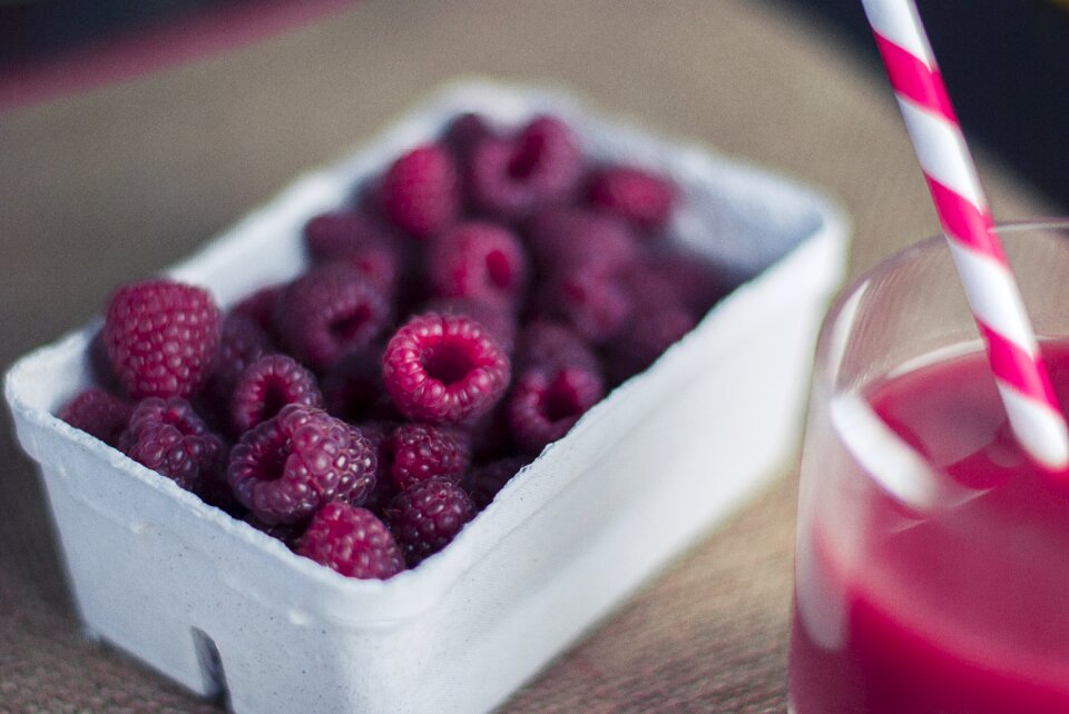 Straw cocktail dessert