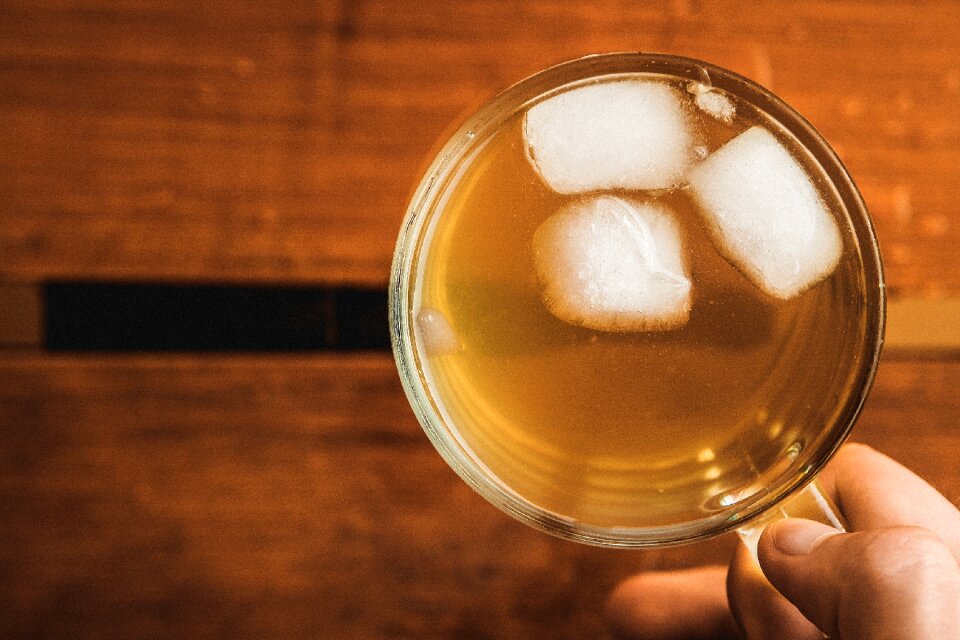 Iced tea drink brown tea