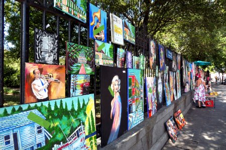 Art on the fence.NOLA photo