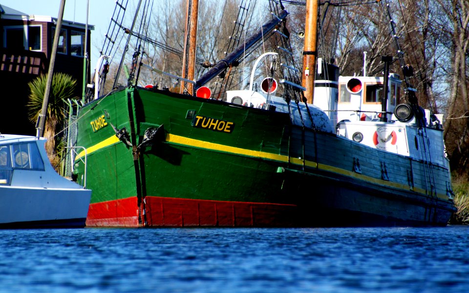 MV Tuhoe. Port Kaiapoi NZ