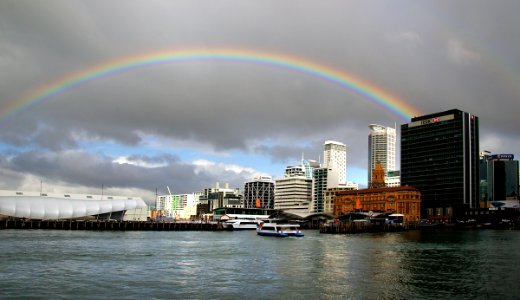 Auckland under the Rainbow. photo