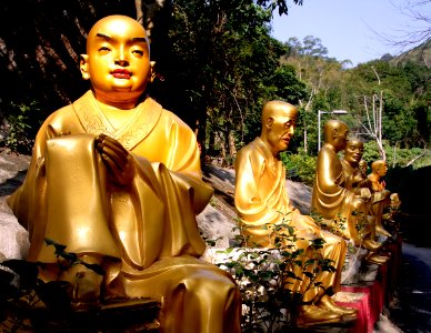 10 000 Buddhas Monastery Sha Tin. photo