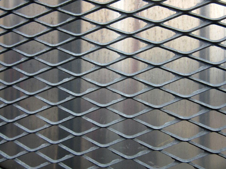 Steel grid regularly pattern
