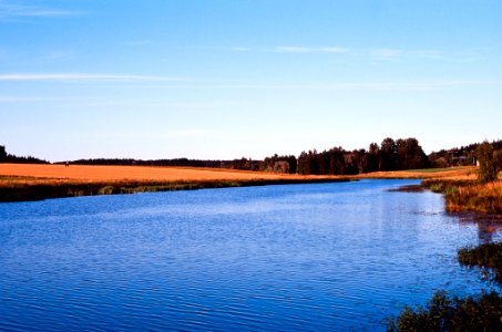 The Aura river, blue for once