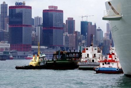 Tug boats. Hong Kong.
