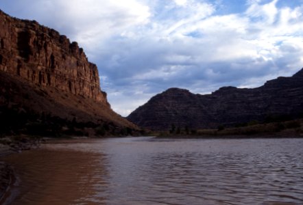 View of canyon from Green River photo