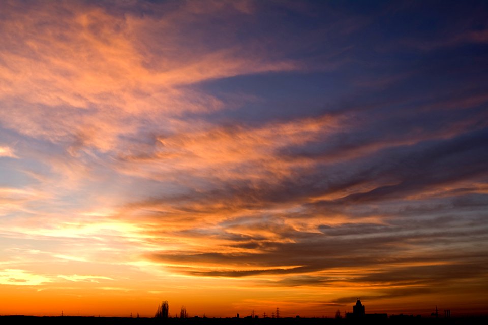 Heute gab es einen schönen Sonnenuntergang. photo