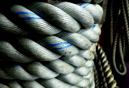 Heavy ropes. photo