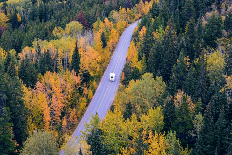 Aerial travel route