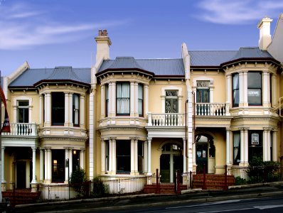 Dunedin. Early homes. Stuart St.