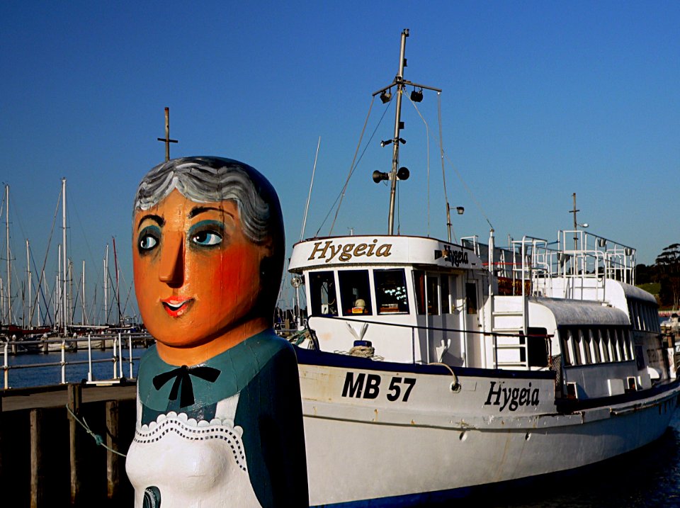 Bollard figure Geelong.