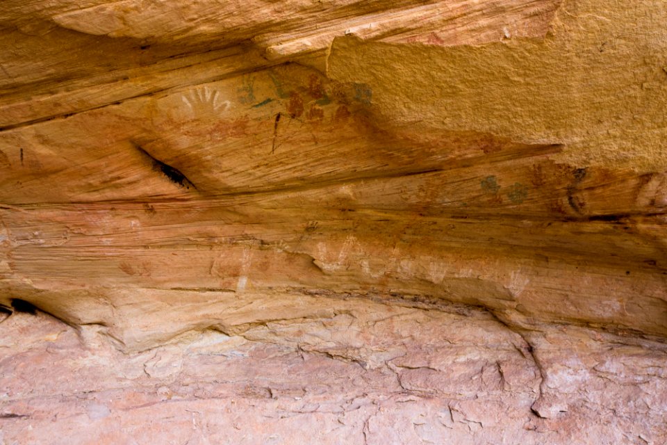 Rock art inside cave