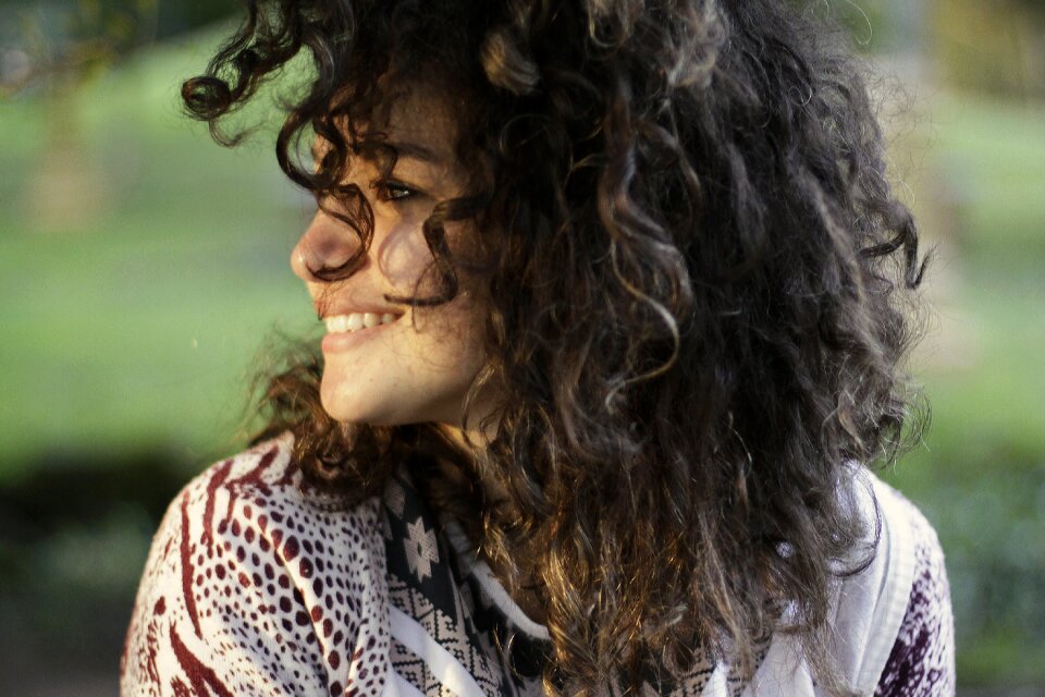 Smiling female girl