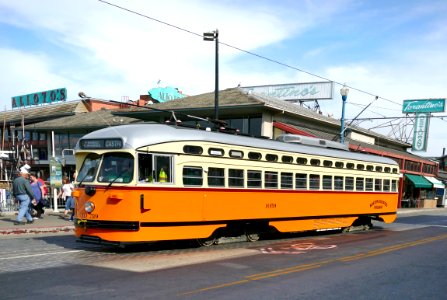 Historic Streetcars in San Francisco No.1059. photo