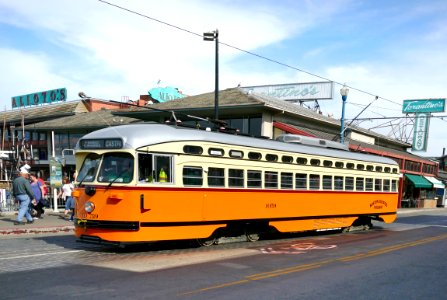 Historic Streetcars in San Francisco No.1059.