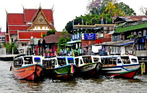 River boats Bangkok. photo