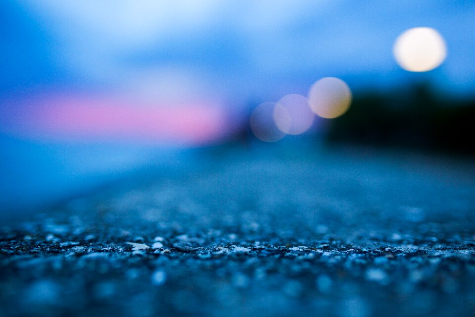 Concrete rocks blue abstract