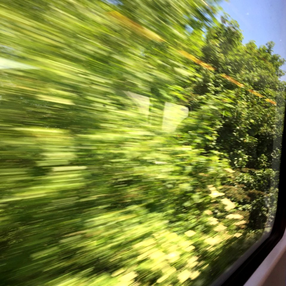 The view from the train between Manchester and York was mostly boring.