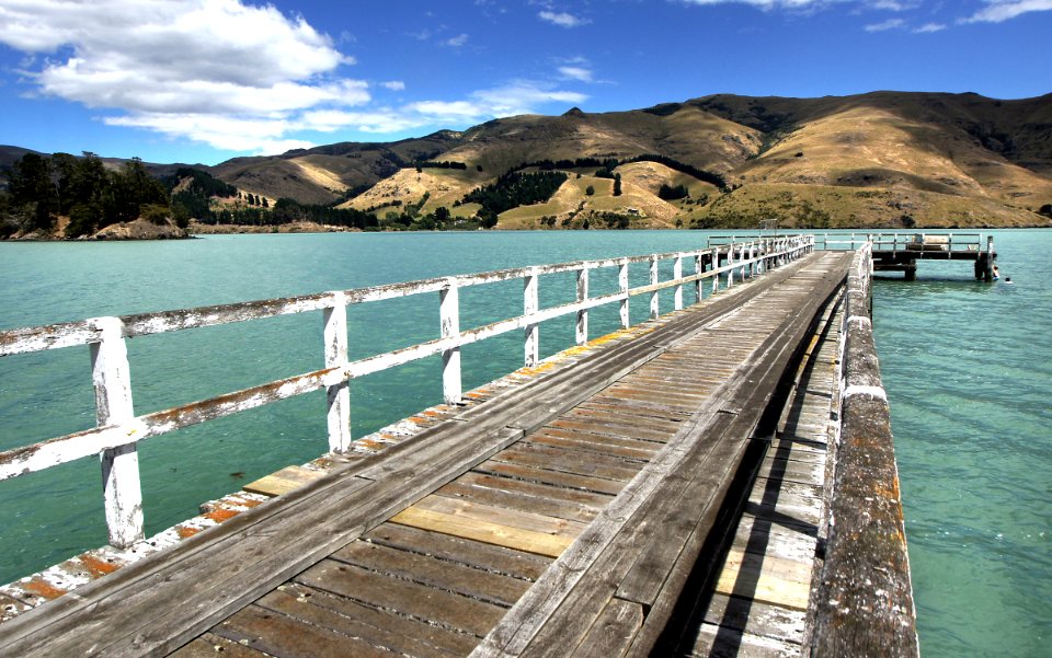 Pigeon Bay Jetty. Canterbury NZ