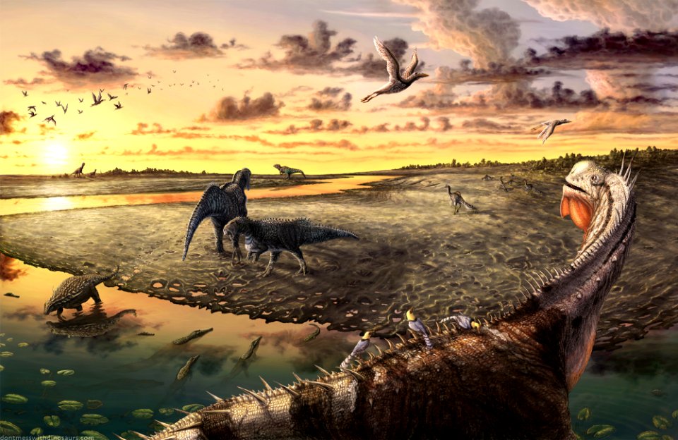 Artist rendition of Mill Canyon Tracksite