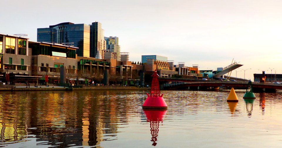 Evening along the Yarra River Melbourne. photo