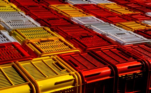 Fish crates.