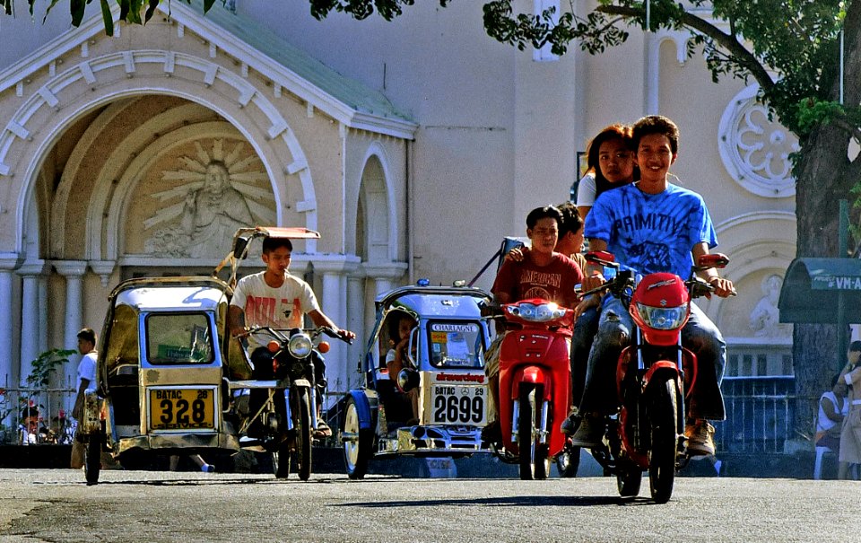 Street scene Batac. Philippines.