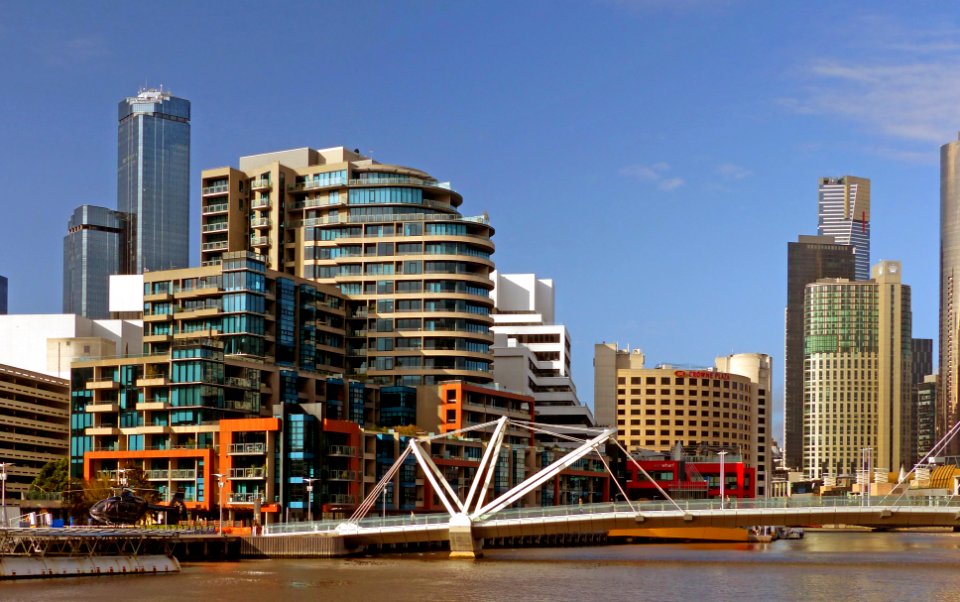Melbourne and the Yarra River.