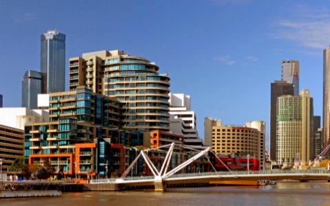 Melbourne and the Yarra River. photo