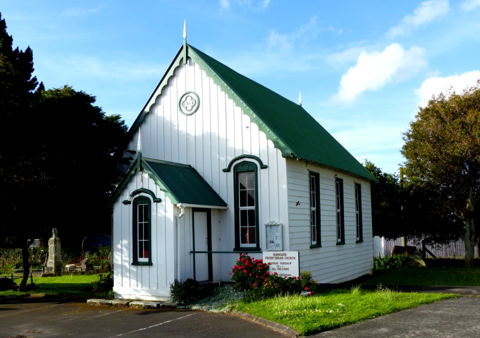 Mangere Presbyterian Church. 1874. photo