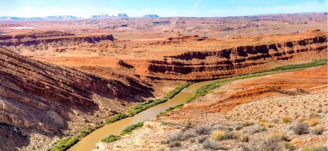 Panoramic view of cliffsides