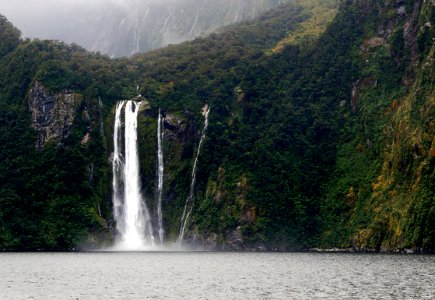 Stirling Falls. Milford Sound NZ photo