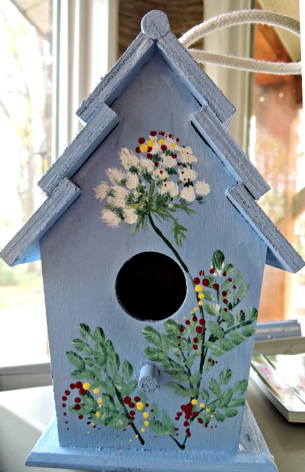 Stenciled paint hand painted