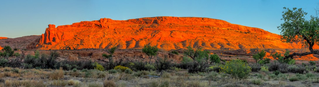 Sunlight falling over landscape