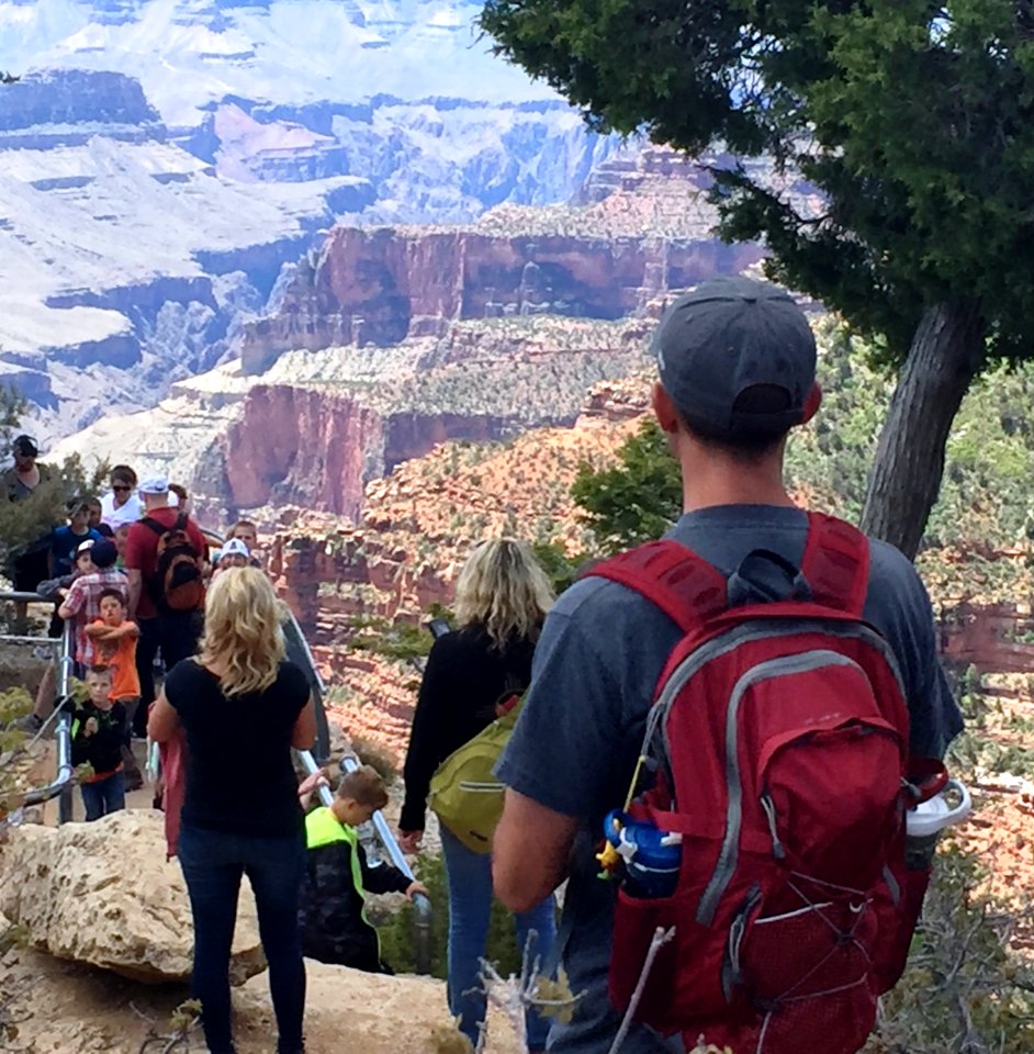 Kanab youth take a nature hike along the Grand Canyon. Photo by BLM-UT