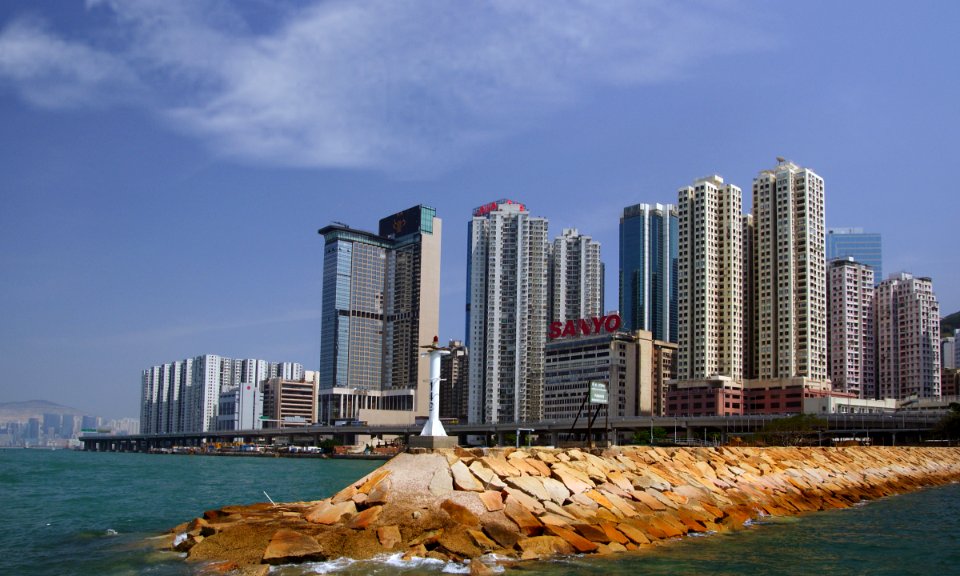 Shoreline living.Hong Kong