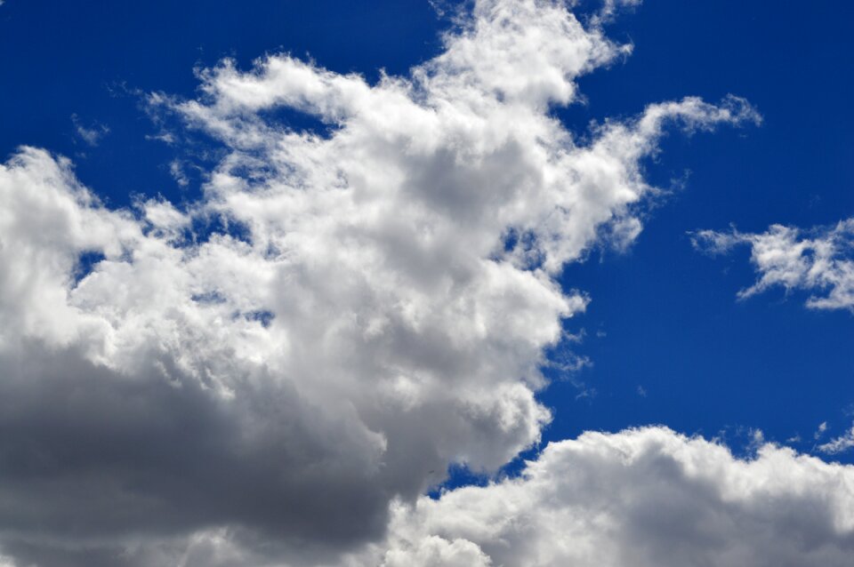 White clouds blue sky fall sky