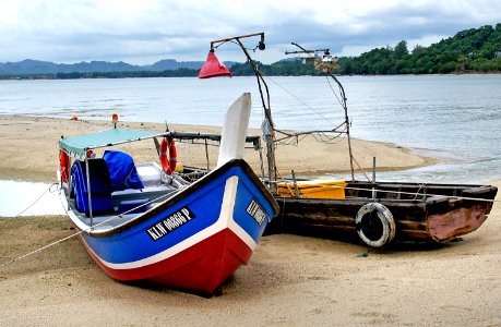 Fishing boats of Maylasia. photo