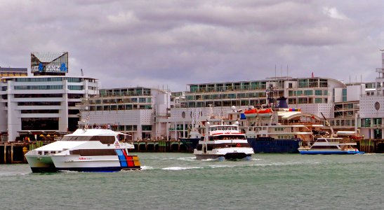Ferry boats. Auckland. NZ photo